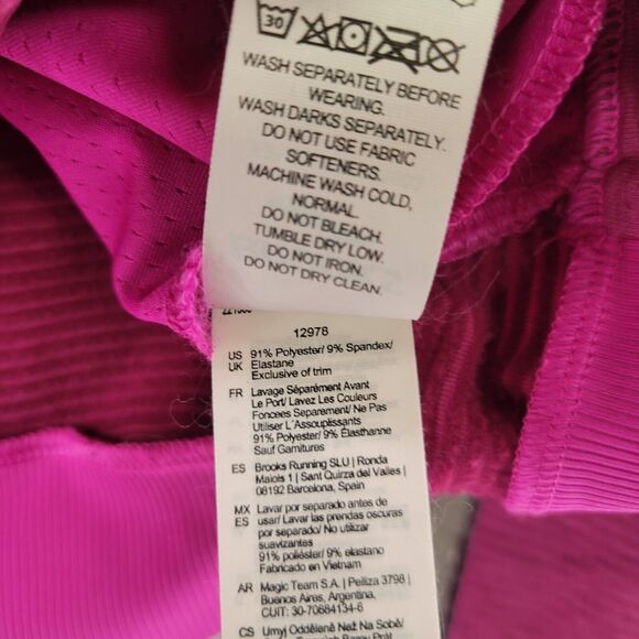 Brooks Sweatshirt Womens S Pink Crop Pullover Athleisure Pockets Stretch - Picture 6 of 8